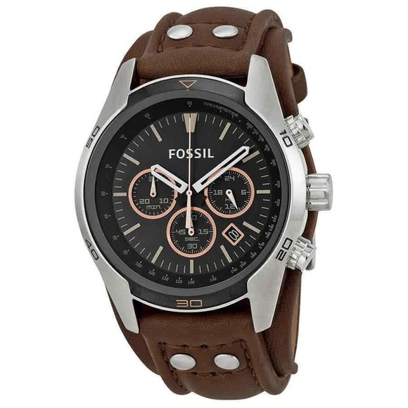 Fossil Luxury Men's Brown 44mm Watch